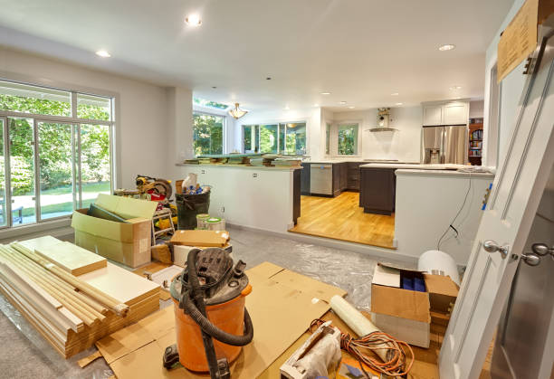 Professional Kitchen Island Installation technician working in Sammamish, WA